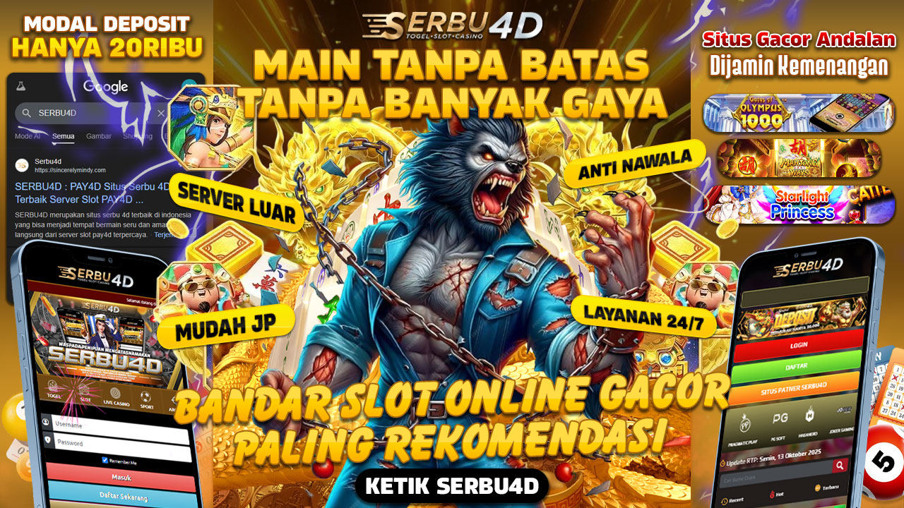 SERBU4D Bonus Banner